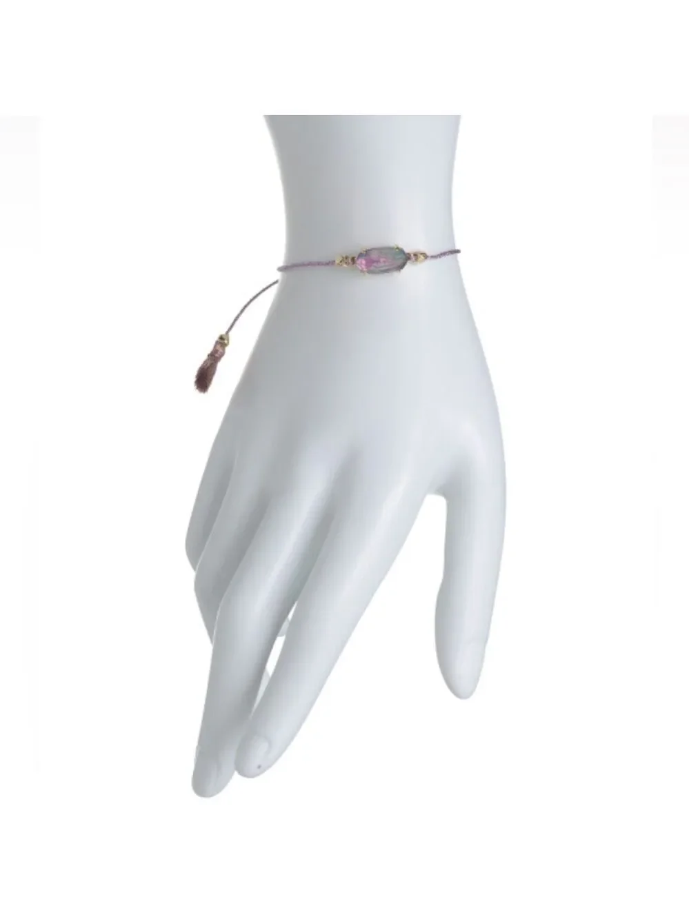 Kendra Scott Gold Lilac Abalone Everlyne Friendship Bracelet New